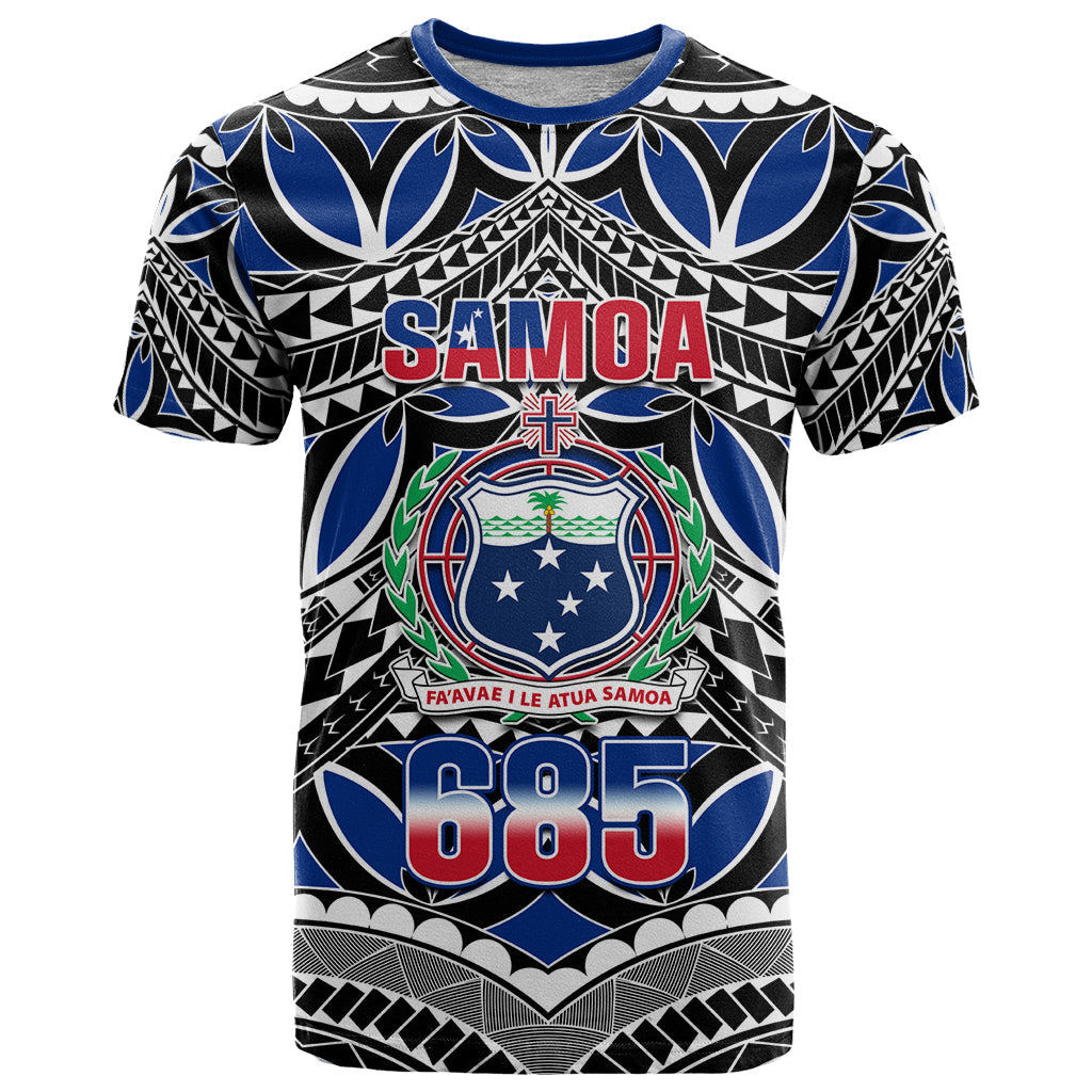 Samoa 685 T-Shirt Samoan Coat Of Arms Simple Style Graphic Tee