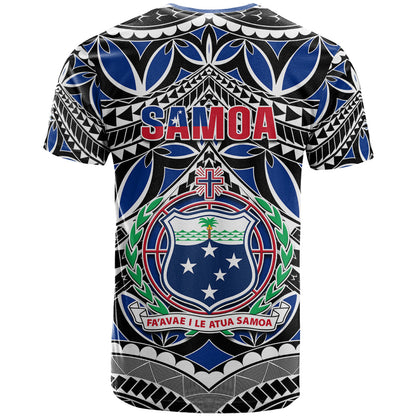 Samoa 685 T-Shirt Samoan Coat Of Arms Simple Style Graphic Tee
