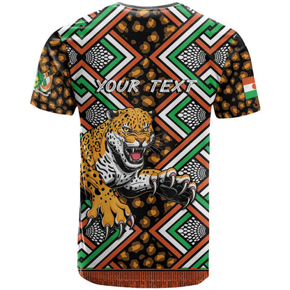 Personalized Niger T-Shirt Leopard Ankara African Pattern Graphic Tee