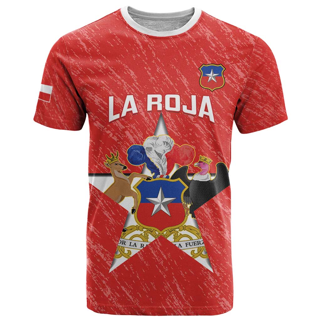 Custom Chile Football T-Shirt Vamos La Roja Graphic Tee