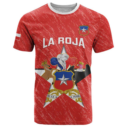 Custom Chile Football T-Shirt Vamos La Roja Graphic Tee