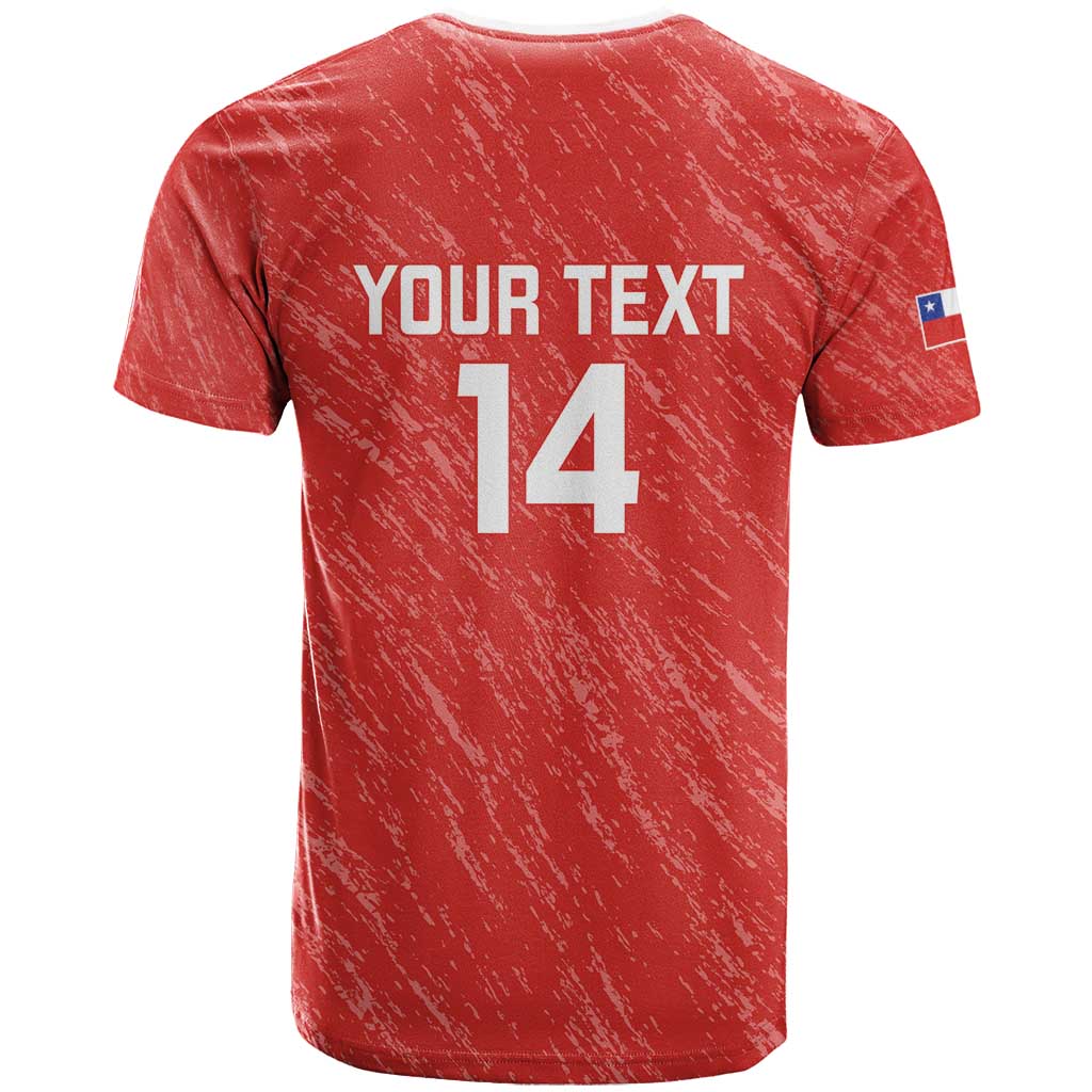Custom Chile Football T-Shirt Vamos La Roja Graphic Tee
