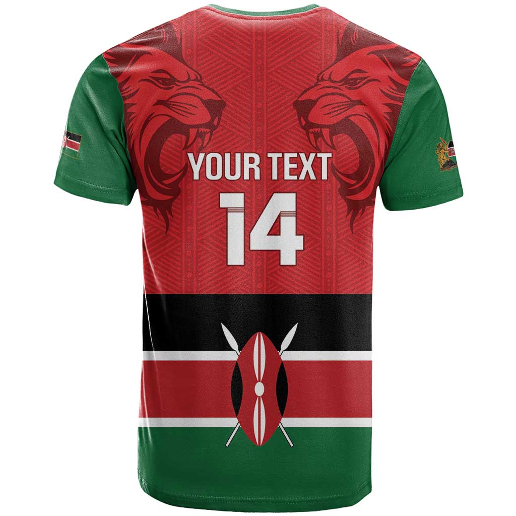 Custom Kenya Football T-Shirt Come On Harambee Stars Graphic Tee