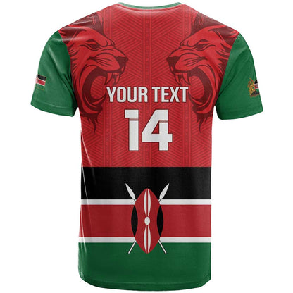 Custom Kenya Football T-Shirt Come On Harambee Stars Graphic Tee
