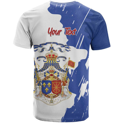 Personalised Saint-Domingue T-Shirt Coat Of Arms Grunge Style Graphic Tee