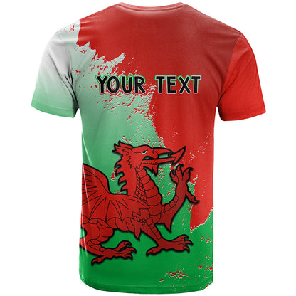 Custom Pride Cymru T-Shirt Wales LGBT With Welsh Red Dragon Graphic Tee