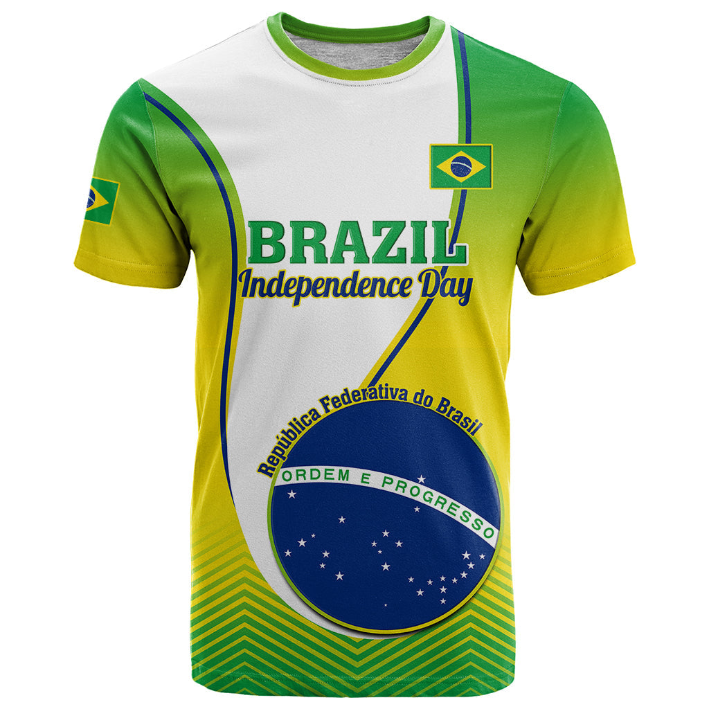 Custom Brazil T-Shirt Sete de Setembro Happy Independence Day Graphic Tee