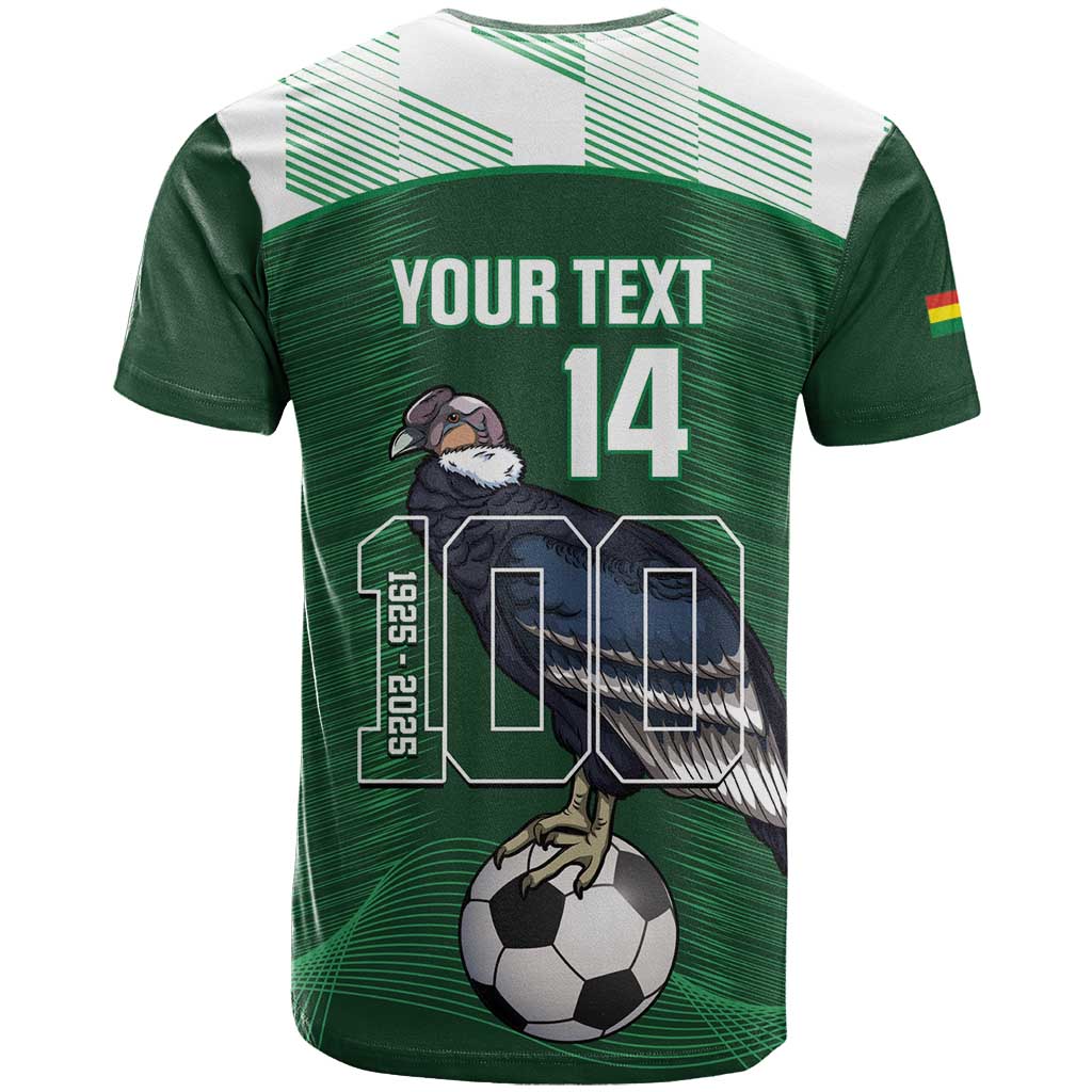 Custom Bolivia Football T-Shirt 100th Anniversary Andean Condor Proud Graphic Tee
