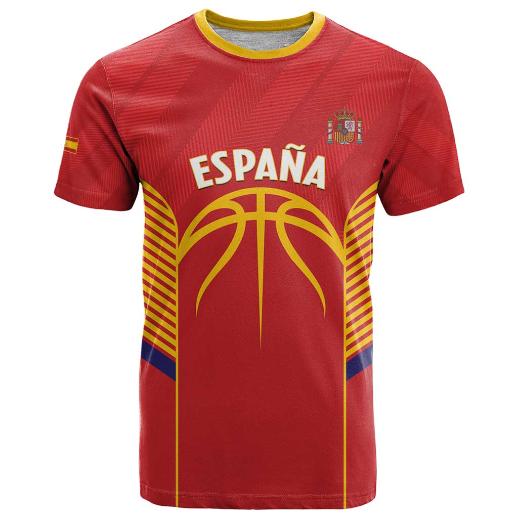 Spain Basketball Custom T-Shirt La Roja Go Champions Graphic Tee