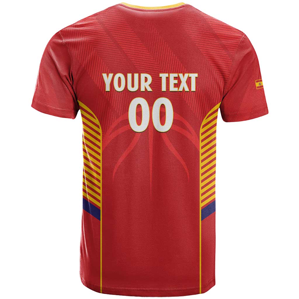 Spain Basketball Custom T-Shirt La Roja Go Champions Graphic Tee