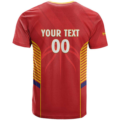 Spain Basketball Custom T-Shirt La Roja Go Champions Graphic Tee