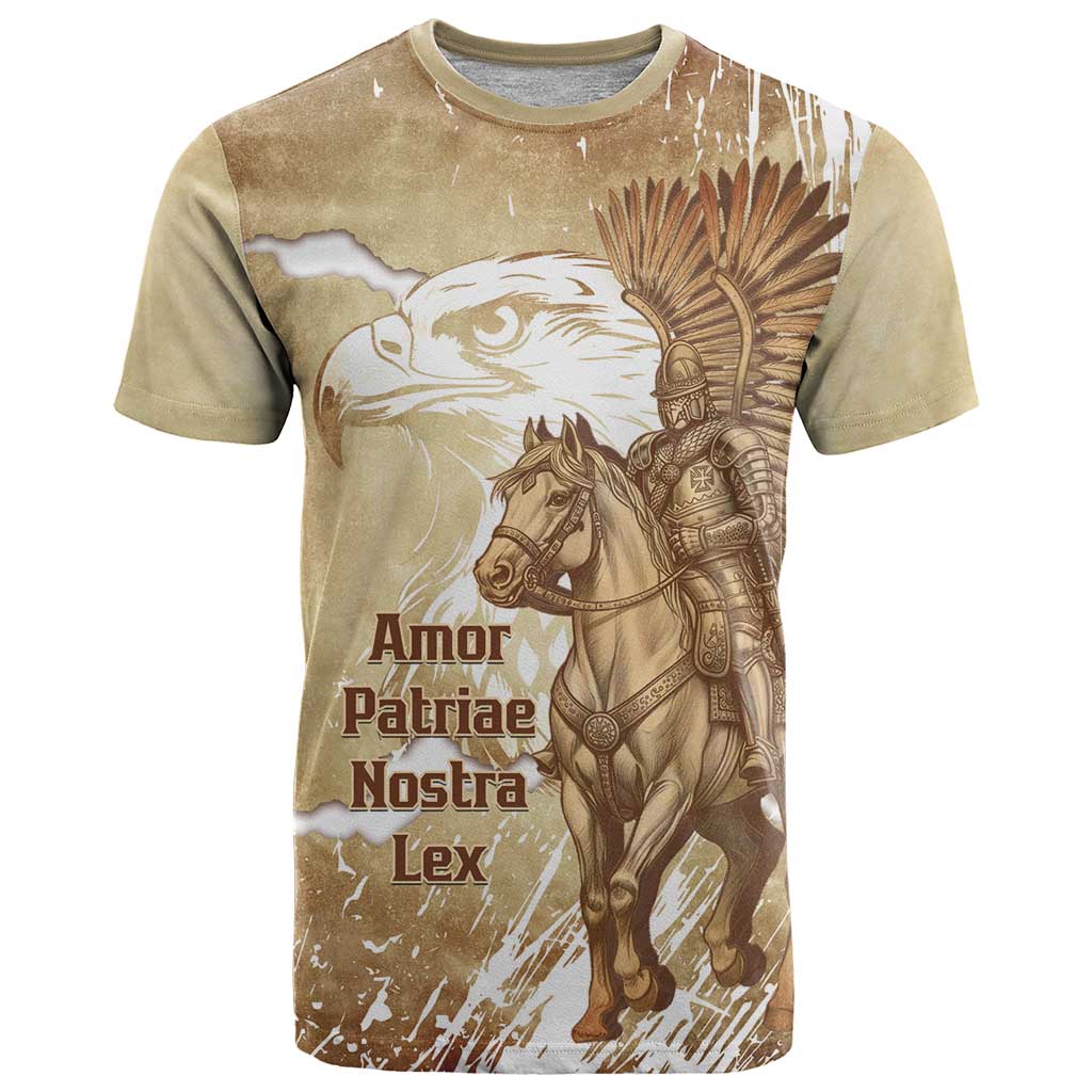 Winged Hussars Poland T-Shirt Amor Patriae Nostra Lex Polska Eagle Graphic Tee