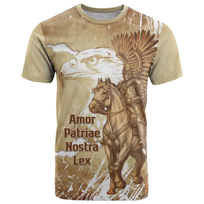 Winged Hussars Poland T-Shirt Amor Patriae Nostra Lex Polska Eagle Graphic Tee