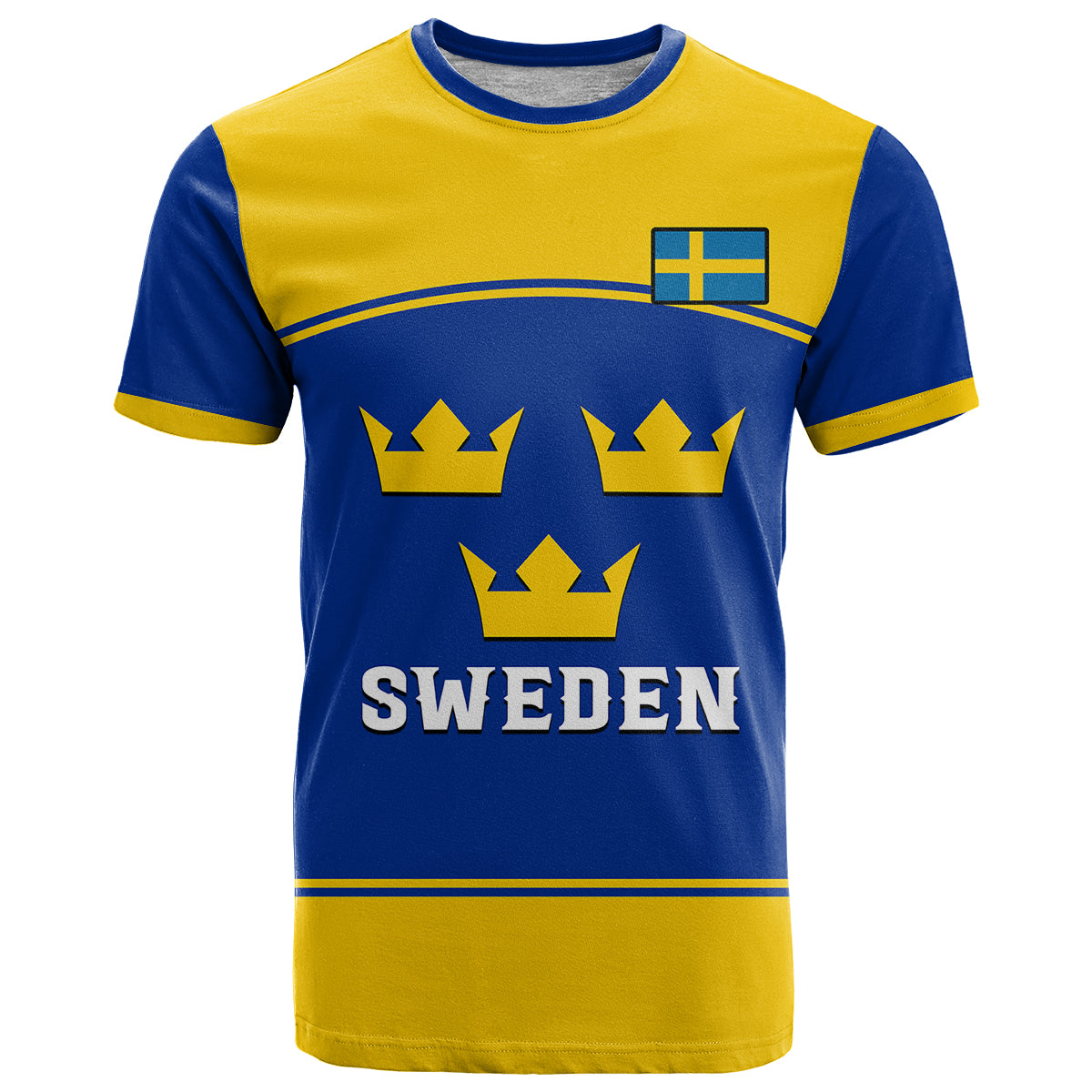 Custom Sweden Hockey Sporty Style T-Shirt Graphic Tee