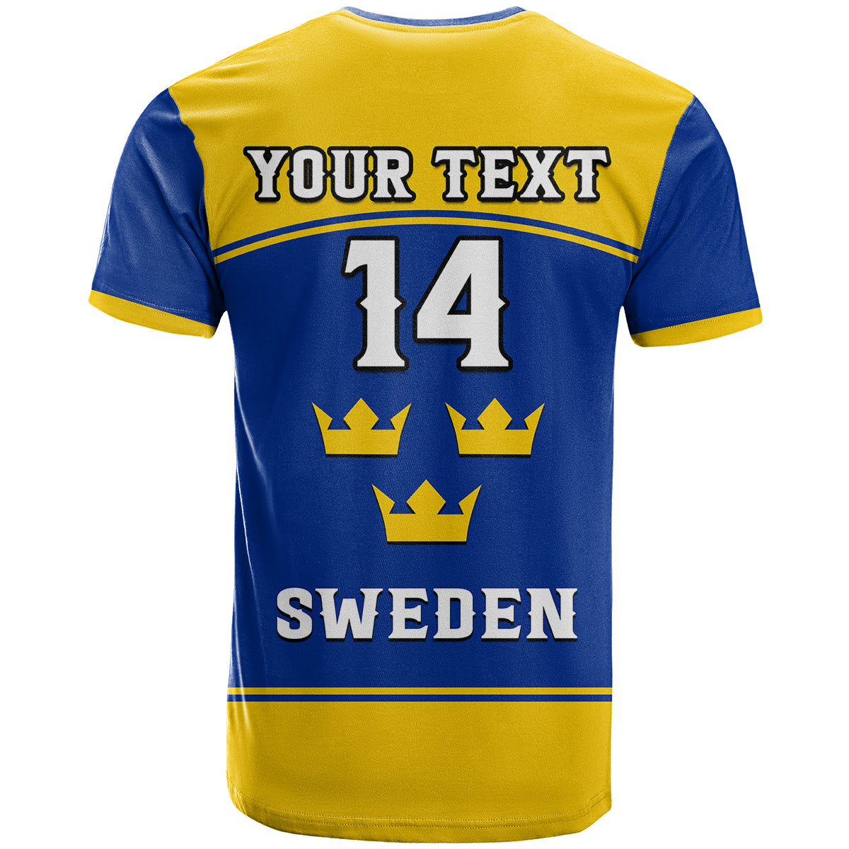 Custom Sweden Hockey Sporty Style T-Shirt Graphic Tee