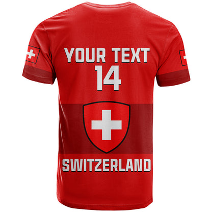 Custom Switzerland Hockey Sporty Style T-Shirt Graphic Tee