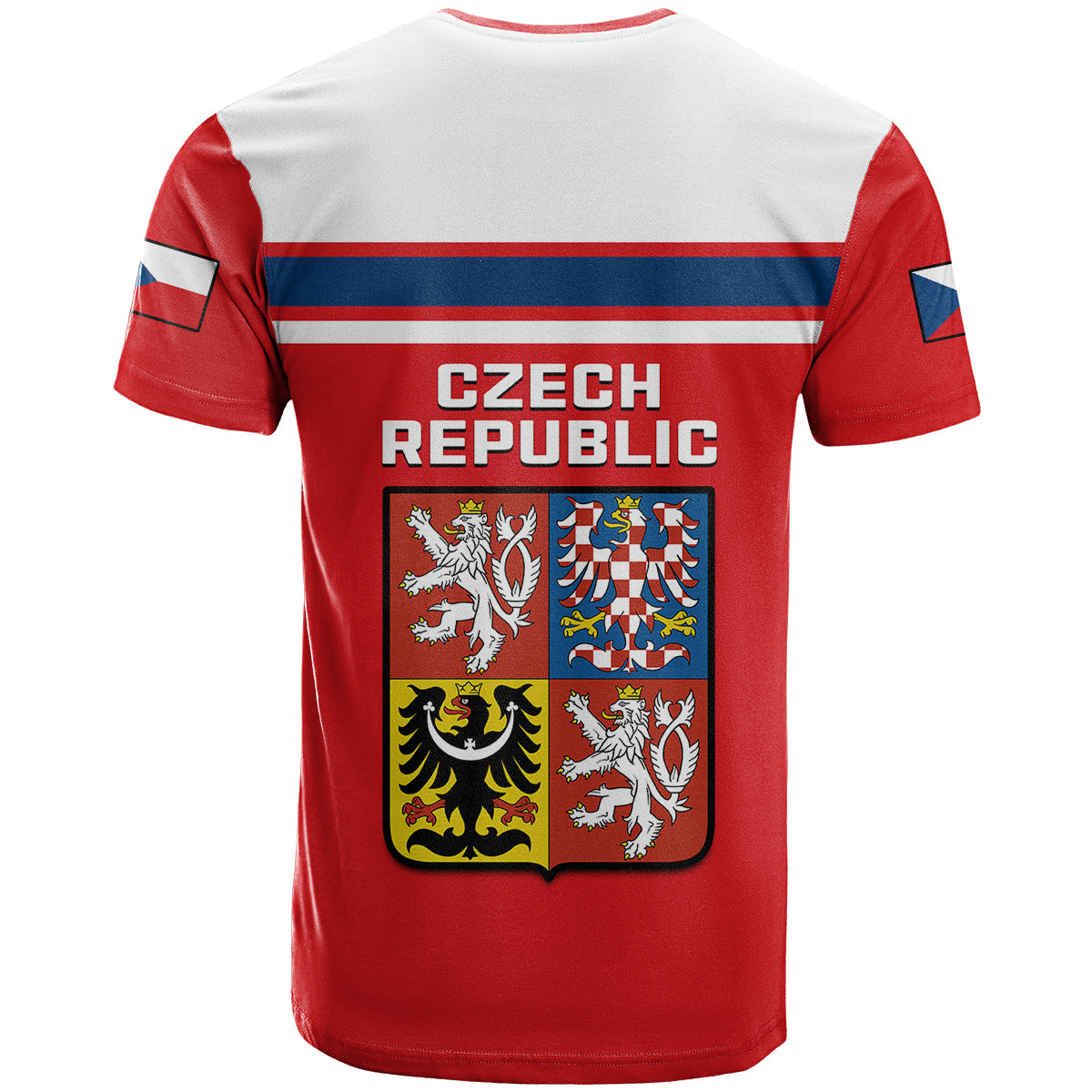 Czech Republic Hockey Sporty Style T-Shirt Graphic Tee