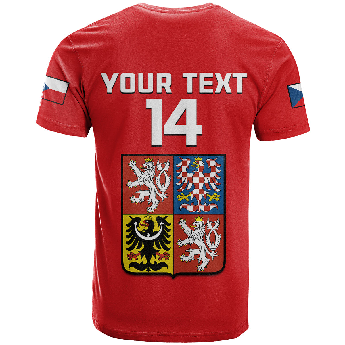 Custom Czech Republic Hockey Sporty Style T-Shirt Graphic Tee