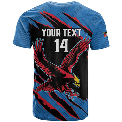 Custom Antigua and Barbuda Cricket T-Shirt Go Champions Falcons Graphic Tee