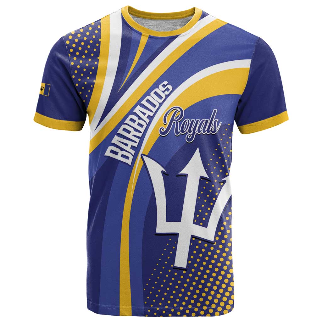 Custom Barbados Royals Cricket T-Shirt Go Champions Tridents Yellow Version Graphic Tee