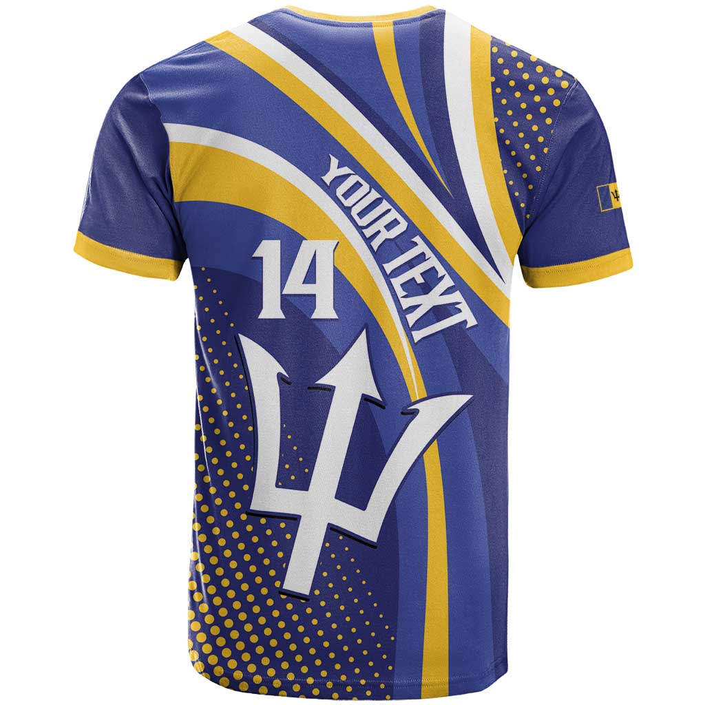 Custom Barbados Royals Cricket T-Shirt Go Champions Tridents Yellow Version Graphic Tee
