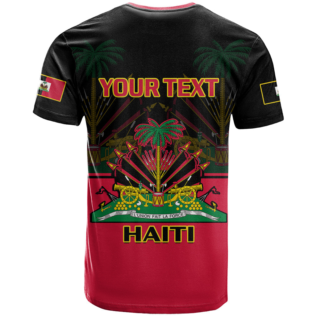 Personalised Haiti 1964 T-Shirt Coat Of Arms Flag Style Graphic Tee