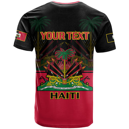 Personalised Haiti 1964 T-Shirt Coat Of Arms Flag Style Graphic Tee