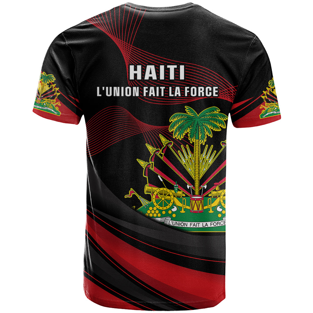 Haiti 1964 T-Shirt Coat Of Arms Curvel Style Graphic Tee