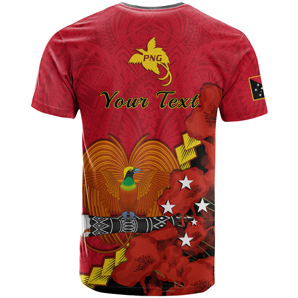Personalised Remembrance Day PNG T-Shirt Papua New Guinea We Will Remember Them Graphic Tee