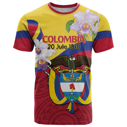 Colombia Independence Day T-Shirt Feliz Dia de la Independencia Graphic Tee