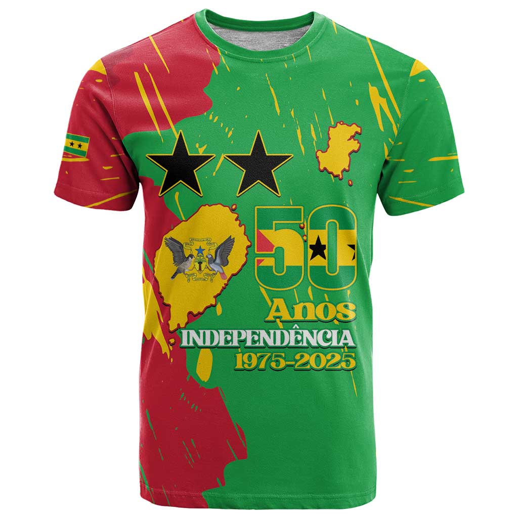 Sao Tome and Principe Independence Day T-Shirt 50 Anos Independencia Graphic Tee