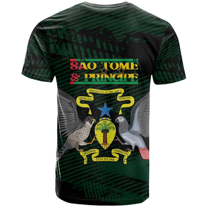 Sao Tome and Principe T-Shirt Coat Of Arms Style Graphic Tee