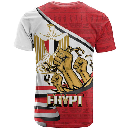 Egypt Revolution Day T-Shirt Coat of Arms Egyptian Pattern Graphic Tee