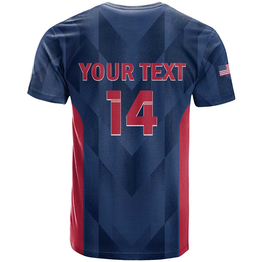 Custom USA Cricket T-Shirt Go United States Simple Version Graphic Tee
