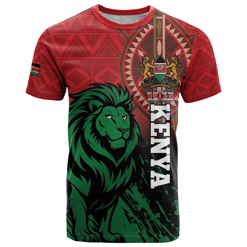 Kenya Independence Day T-Shirt Jamhuri ya Kenya 1963 - African Pattern Graphic Tee