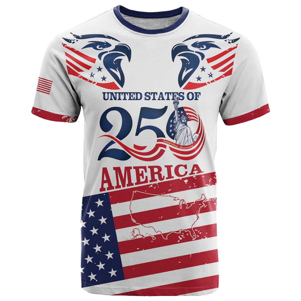Personalized United States 250th Anniversary T-Shirt USA 4th Of July Proud Graphic Tee
