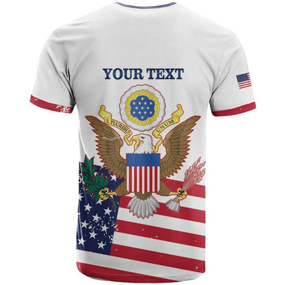 Personalized United States 250th Anniversary T-Shirt USA 4th Of July Proud Graphic Tee