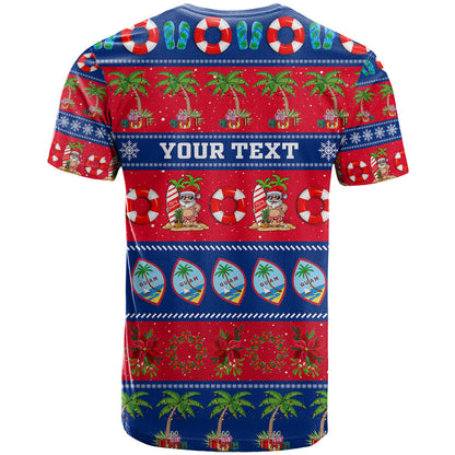 Personalised Guam Christmas T-Shirt Felis Pasgua Graphic Tee