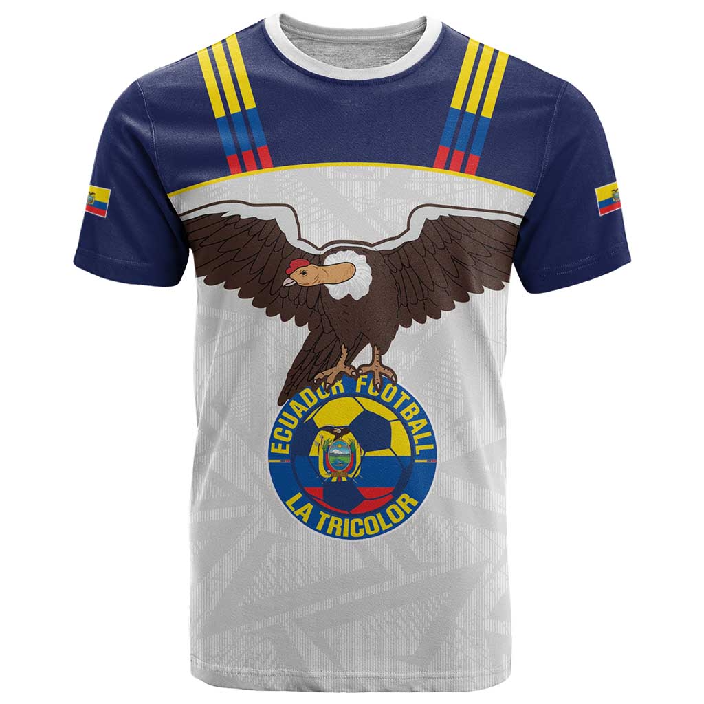 Custom Ecuador Football T-Shirt La Tri Go Champions Condor Style Graphic Tee