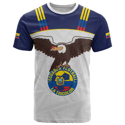 Custom Ecuador Football T-Shirt La Tri Go Champions Condor Style Graphic Tee