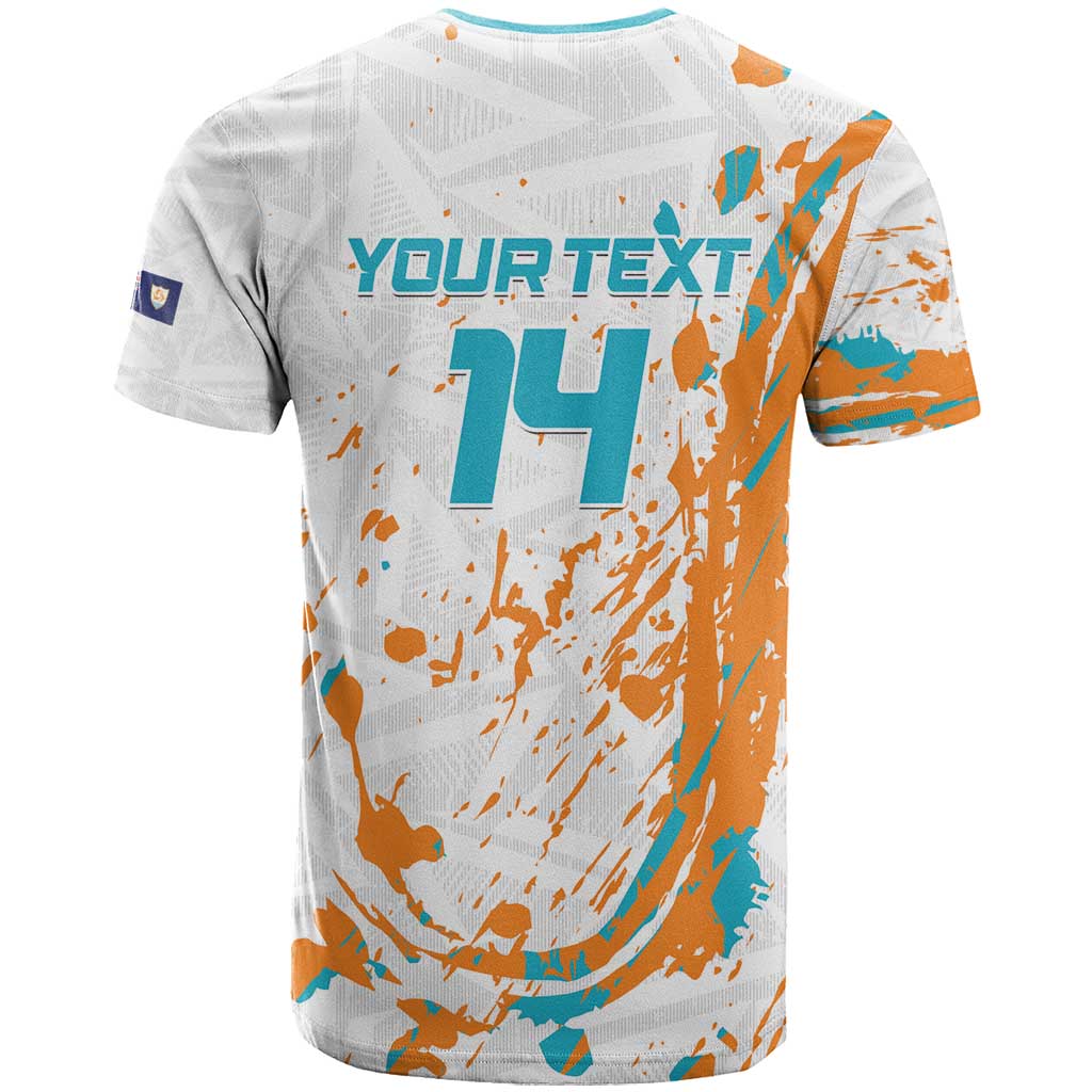 Custom Anguilla Football T-Shirt Go Champions Grunge Style Graphic Tee
