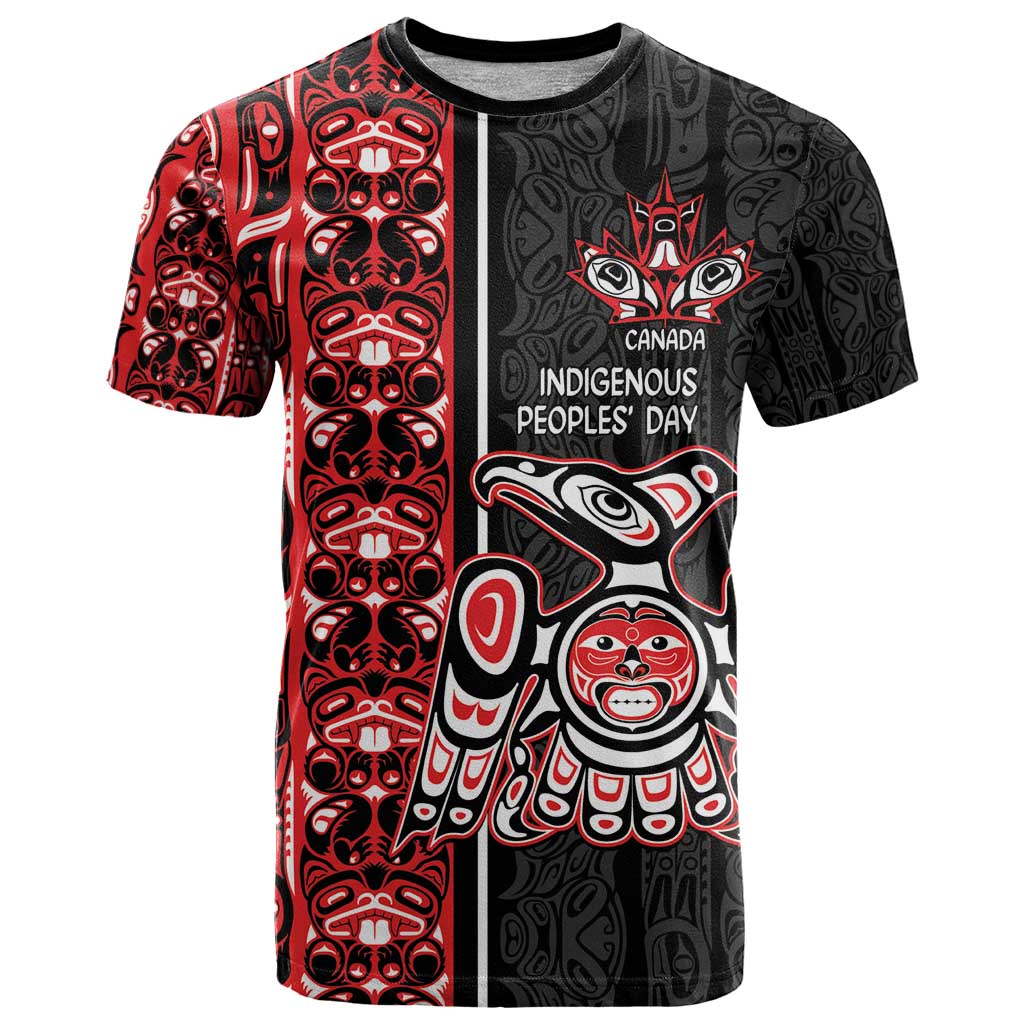 Canada Indigenous Peoples' Day T-Shirt Canadian Raven Haida Pattern Graphic Tee