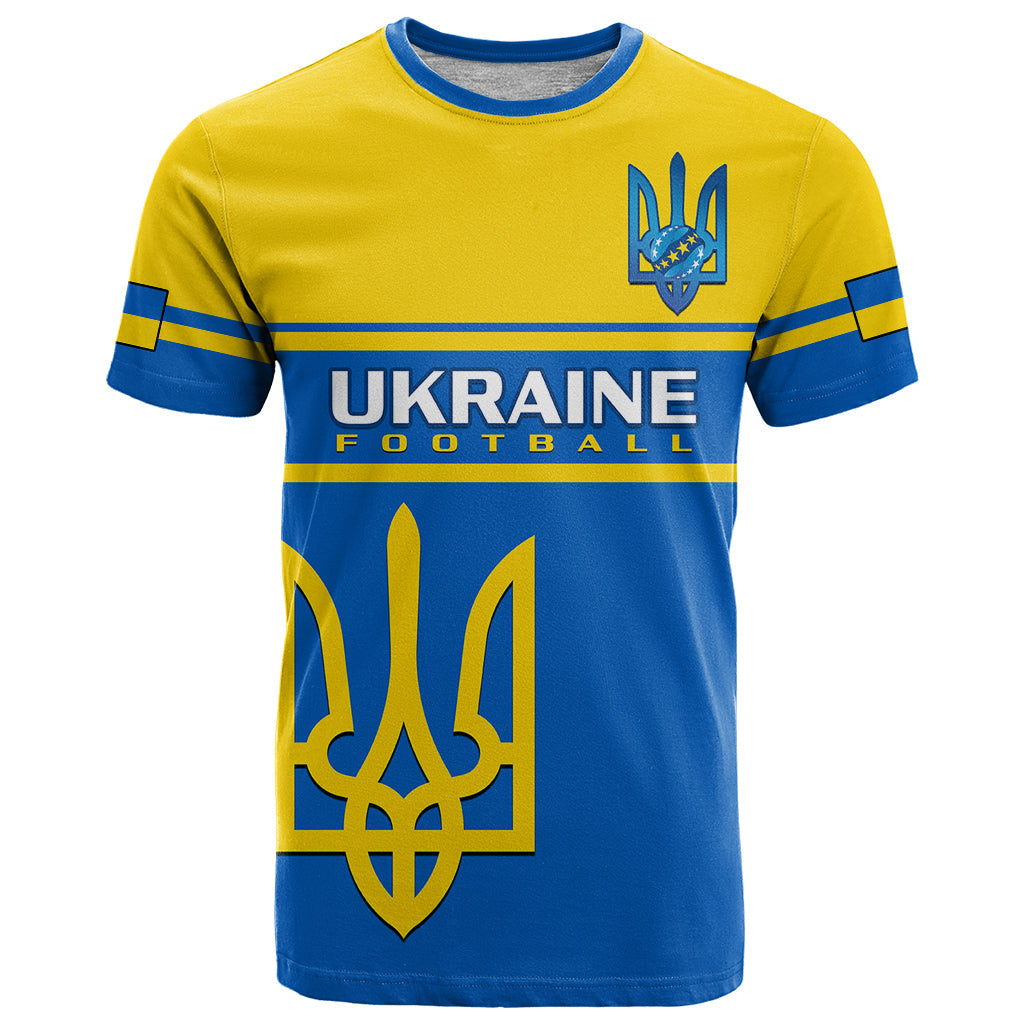Personalised Ukraine Football T-Shirt Come On Ukraina Graphic Tee