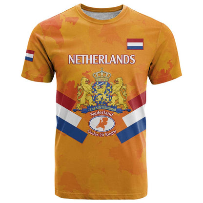 Custom Netherlands Rugby T-Shirt 2024 Go Champions Nederland Graphic Tee