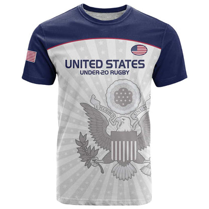 Custom United States Rugby T-Shirt 2024 Go Champions Eagles Graphic Tee