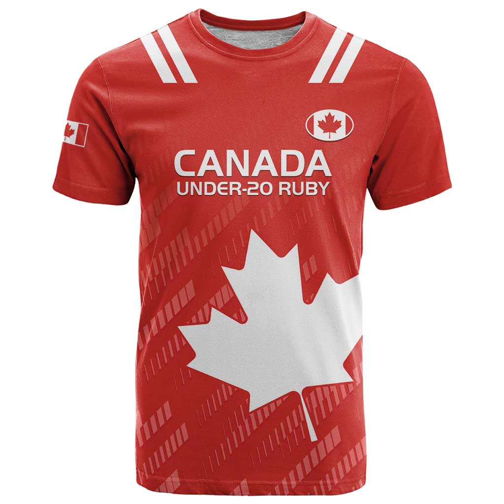 Custom Canada Rugby T-Shirt 2024 Go Champions Maple Leaf Graphic Tee