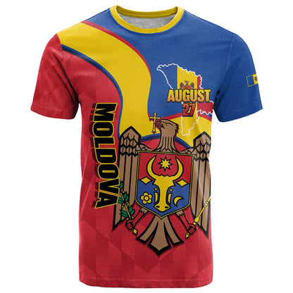 Moldova Independence Day T-Shirt August 27 One People One Nation Graphic Tee