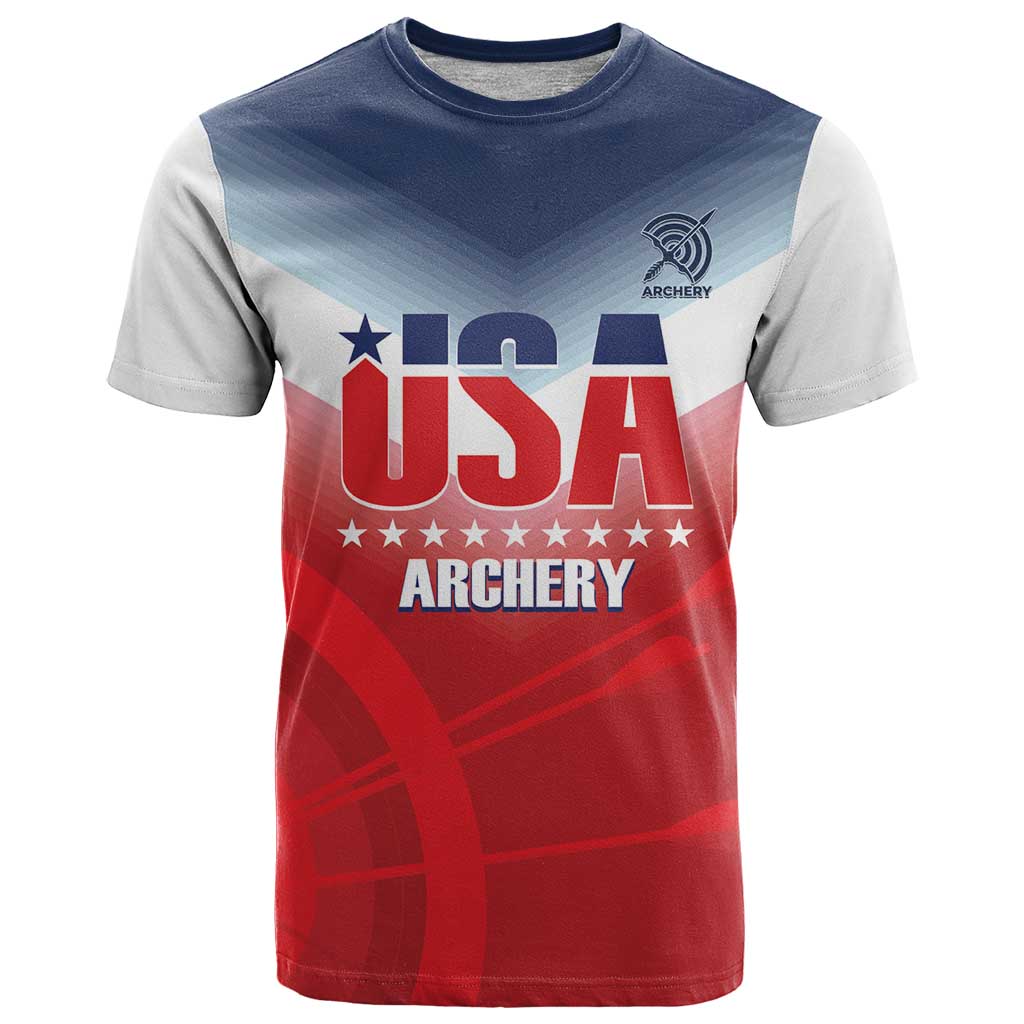 Personalized United States Archery T-Shirt USA 2025 Sporty Style Graphic Tee