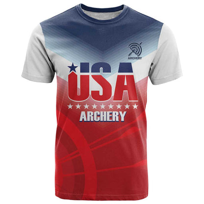 Personalized United States Archery T-Shirt USA 2025 Sporty Style Graphic Tee