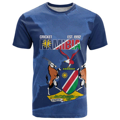 Custom Namibia Cricket T-Shirt Go Eagles Est 1992 Graphic Tee